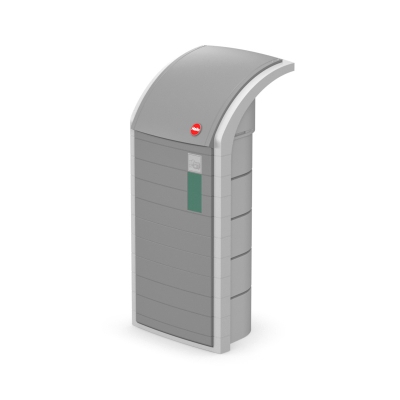 Kosz na śmieci, odpady HAILO ProfiLine WSB design XXXL - Szary 120L
