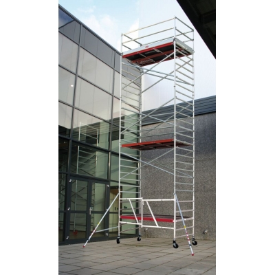 Rusztowanie aluminiowe Altrex 5500 (1,35 x 3,05m) wys. rob. 11,80 m pomost Fiber-deck®