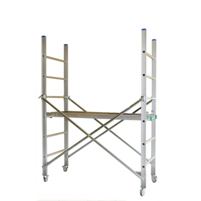 Rusztowanie aluminiowe składane Drabex RS-500 (0,50x1,25m) wys. rob. 2,99m
