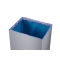 Kosz na śmieci, odpady Big-Box Swing XL - Srebrny 52L