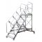Schody magazynowe jezdne Drabex 12 st. (wys. rob. 4,76m) 45°, szer. 0,80m