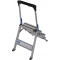 Schodki aluminiowe składane Krause Stabilo z poręczą 3 st. (wys. rob. 2,65m)