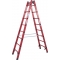 Drabina dwustronna Krause 2x8 szczebli (wys. rob. 3,55m)