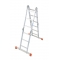 Drabina aluminiowa 4-elementowe Krause Monto MultiMatic z platformą (wys. rob. 4,40m)