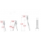 Drabina Krause Stabilo 2x9 szczebli rozstawno-przystawna (wys.rob. 5,25m)