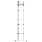 Drabina aluminiowa teleskopowa 1x13 Hailo T80 FlexLine (wys. rob. 4,50m)