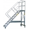 Schody magazynowe jezdne Drabex 7 st. (wys. rob. 3,92m) 60°, szer. 1,00m
