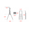 Drabina Faraone Domus 4 st. (wys. rob. 2,88m)