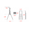 Drabina Faraone Domus 12 st. (wys. rob. 4,63m)