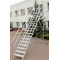Schody magazynowe jezdne Drabex 7 st. (wys. rob. 3,92m) 60°, szer. 1,00m