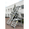 Schody magazynowe jezdne Drabex 7 st. (wys. rob. 3,92m) 60°, szer. 1,00m